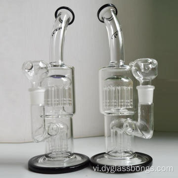 Bongs thủy tinh với công cụ chia tách cây 6 cánh tay và 10 cánh tay